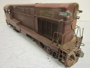lot 173 image: VINTAGE BRASS O GAUGE TRAIN LOCOMOTIVE, BUILT BY BALDWIN MODEL, BMLW