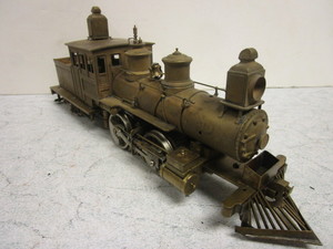 lot 181 image: VINTAGE BRASS O GAUGE TRAIN LOCOMOTIVE, IN GEM MODELS ST-501 ILLINOIS SUBURBAN 2 - 4- 4T BOX