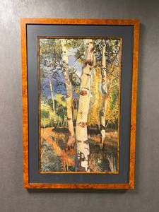 lot 26 image: Lot of 2-  Framed Art Prints (nature themed)