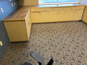 lot 32 image: Office Cabinet with Countertop.