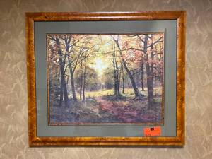 lot 37 image: Framed Art Print (wilderness themed)
