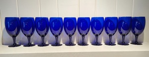 lot 50 image: Colored GlasswareStemware Grouping