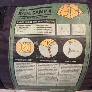 lot 205 image: REI Basecamp 4 Tent