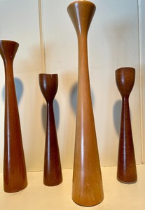 lot 163 image: Danish Modern Candle Holders