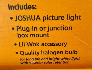 lot 154 image: 3 Joshua Tech Lighting Picture Lighting and Hanging Systems