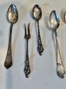 lot 155 image: Sterling Silver Utensils