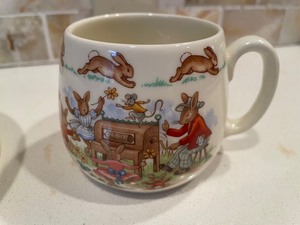 lot 72 image: Royal Doulton Bunnykins Bowl and Cup