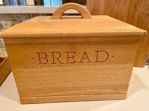lot 71 image: Cute Breadbox and UtensilFlatware Drawer Organizers
