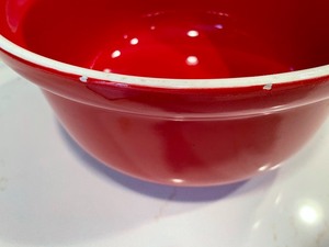lot 61 image: Over and Back Red Bowl