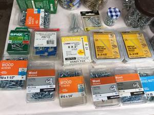 lot 257 image: Variety of Nuts, Bolts, Screws & Nails