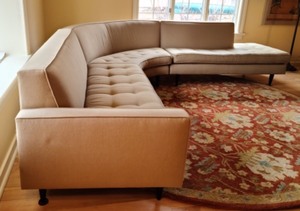 lot 1 image: Beautiful Room and Board Sectional