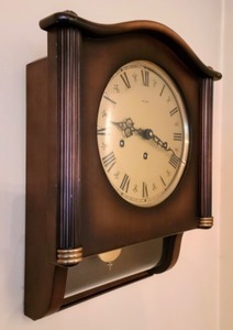 lot 12 image: Vintage Mauthe Wall Clock