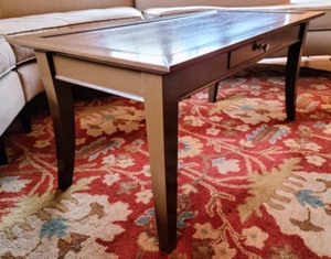 lot 14 image: Painted Wood Coffee Table