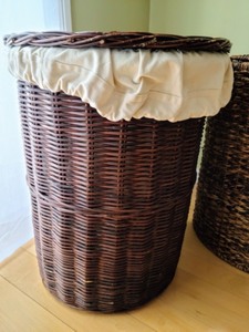 lot 39 image: Pair of Woven HampersBaskets