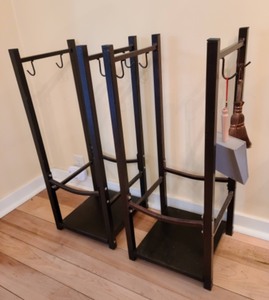 lot 48 image: Pair of Dark Bronze Log Holders