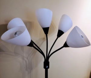 lot 49 image: Multi Head Floor Lamp