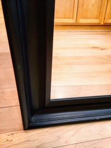 lot 175 image: Large Black IKEA Wall Mirror