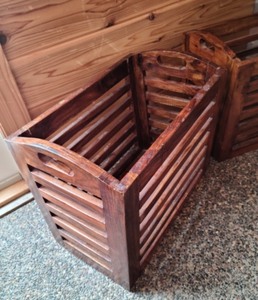 lot 179 image: Pair of Wooden Storage Boxes