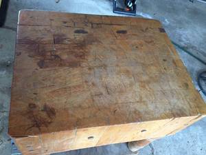 lot 354 image: Vintage Butcher Block