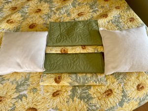lot 237 image: Storehouse Reversible King Quilt, 4 Pillow Shams, and 2 Accent Pillows