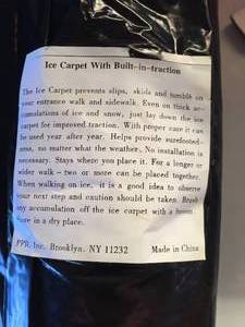 lot 357 image: Ice Carpet Lot