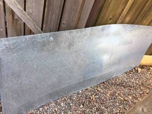 lot 372 image: Two Sheets of Galvanized Sheet Metal