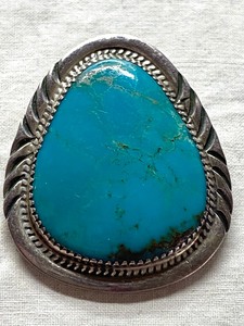 lot 426 image: Turquoise and Sterling Pendant