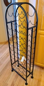 lot 6 image: Decorative Metal Wine Rack