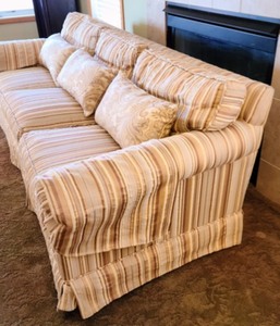 lot 26 image: Custom Upholstered Sofa