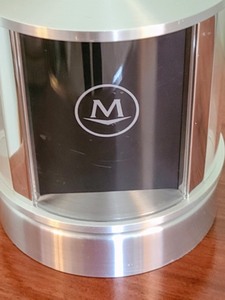 lot 32 image: Movado Rotating Desk Clock w Barometer