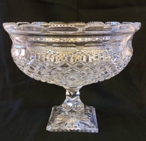 lot 42 image: Variety of Vintage CutPressed Glassware includes Beautiful Punch Bowl by Astral