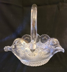 lot 43 image: Pair of Vintage Glass Baskets