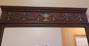 lot 68 image: Ornate Wooden Mirror