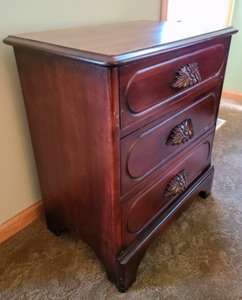 lot 73 image: Carved Wood Side Table
