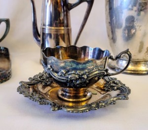 lot 133 image: Silver Plated Tea Set