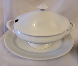 lot 142 image: White Ceramic Servingware