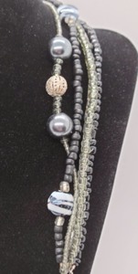 lot 193 image: Multi Strand Beaded Necklace