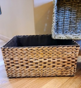 lot 213 image: Woven Storage Baskets