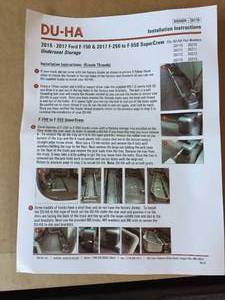 lot 239 image: DU-HA Ford Pickup Storage System