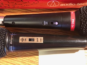 lot 115 image: Aiwa and Audio Technica Microphones