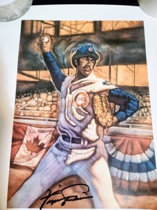 lot 265 image: Pair of Autographed Fergie Jenkins Prints