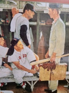 lot 266 image: Matted Norman Rockwell Print