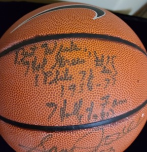 lot 269 image: Sam Jones and Hal Greer Autographed Basketball