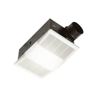 lot 71 image: BROAN Nu-tone 80 CFM Ceiling Bathroom Exhaust Fan with Light and 1300-Watt Heater