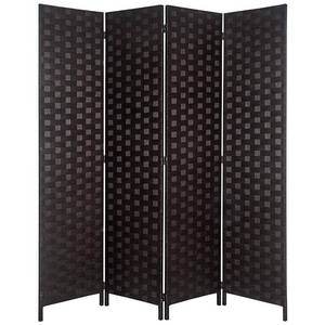 lot 81 image: 6 ft. Dark Mocha 4-Panel Room Divider
