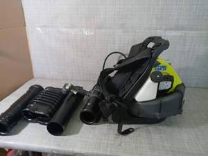 175 MPH 760 CFM 38cc Gas Backpack Leaf Blower by RYOBI- used - SEE PICTURES