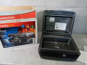0.36 cu. ft. Fire Safe, Waterproof Fire Resistant Chest, Large by SentrySafe- open box not used  - SEE PICTURES