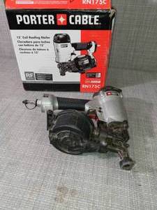 Pneumatic 15-Degree Coil Roofing Nailer by Porter-Cable- open box not used  - SEE PICTURES