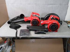 150 MPH 400 CFM 26cc Gas Handheld Blower Vacuum by Homelite- set of 2- slightly used  - SEE PICTURES