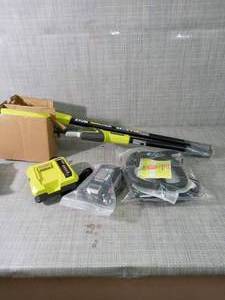 40-Volt Lithium-Ion Cordless String Trimmer � 2.0 Ah Battery and Charger Included by RYOBI- open box not used - SEE PICTURES
